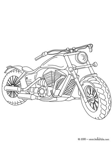 Motorcycle Coloring Pages Printable Trail Racer Harley Davidson Page Transportation