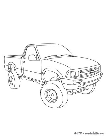 pick up truck coloring page