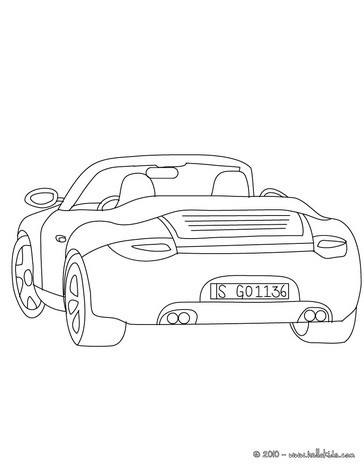 Sport Cars on Sports Car Coloring Pages   Porsche Carrera Coloring Sheet