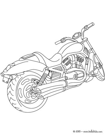 motorbikes colouring pictures