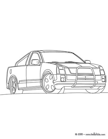 Now you can color online this Pick up tuning coloring page and save it to 