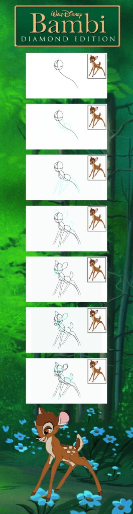 How to draw BAMBI