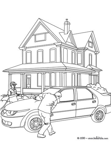  Coloring Sheets on Family And Their Car Coloring Page   Car Coloring Pages