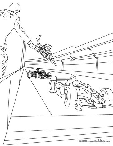 Formula 1 race start coloring pages Hellokidscom