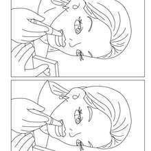 Mom with lipstick difference game - Free Kids Games - DIFFERENCE GAMES - MOTHER'S DAY difference games