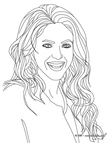Coloring Book Pages on Shakira Coloring Book   Shakira Coloring Pages