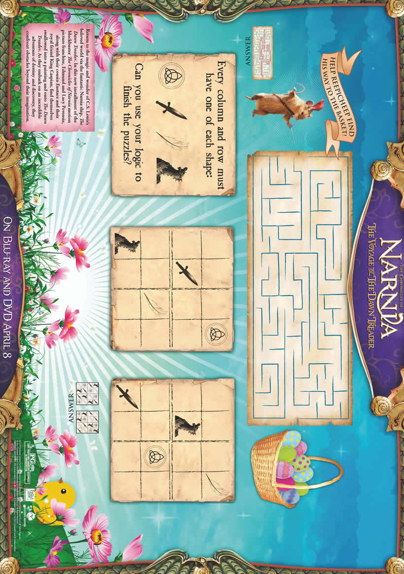 Narnia Easter maze game