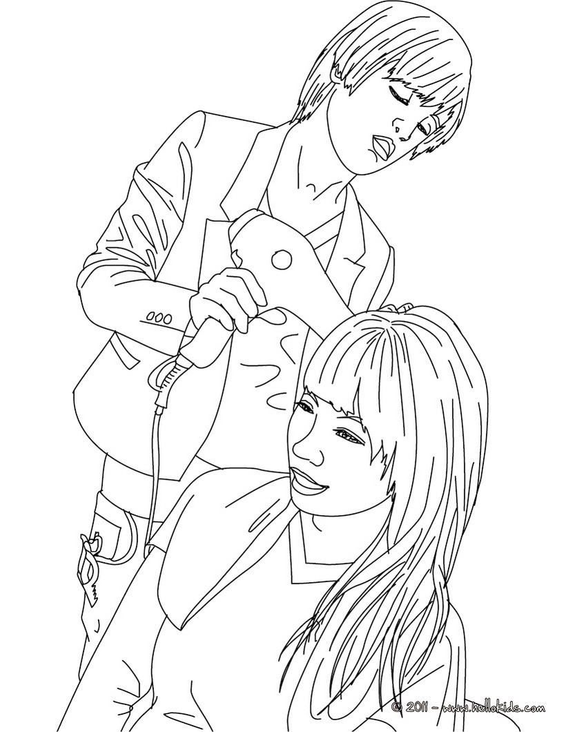 hair salon coloring pages for kids - photo #5
