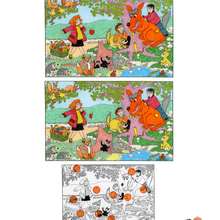 WOLF spot the differences kid game