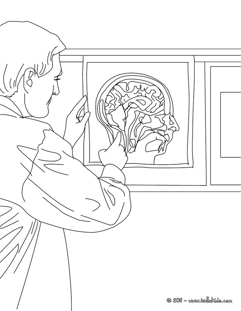 Radiologist coloring pages