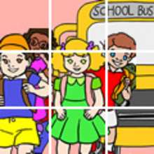 Kids at school jigsaw puzzle game