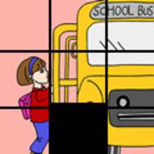 Schoolbag sliding puzzle