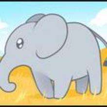 How to Draw an Elephant for Kids - Drawing for kids - Drawing tutorials step by step - Animals For Kids