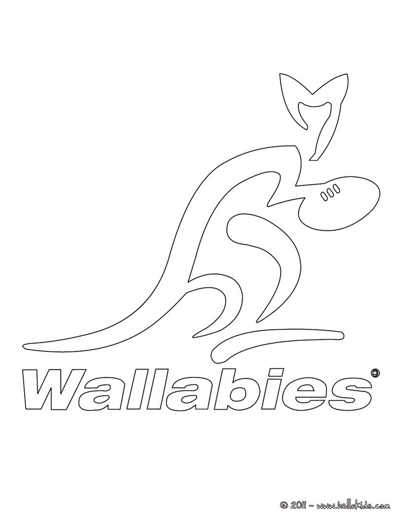 wallaby coloring pages - photo #41