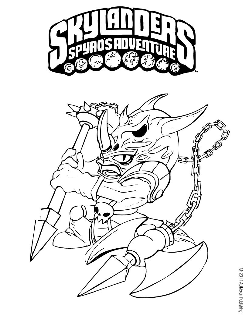 VOODOOD coloring page Coloring page SUPER HEROES Coloring Pages SKYLANDERS SPYRO S ADVENTURE coloring Find your favorite TRIGGER HAPPY