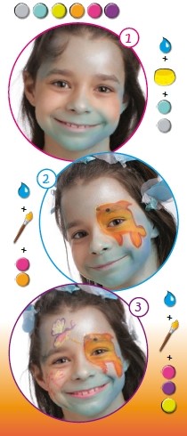 Fish face painting for kids