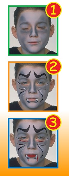 DRACULA face painting for kids