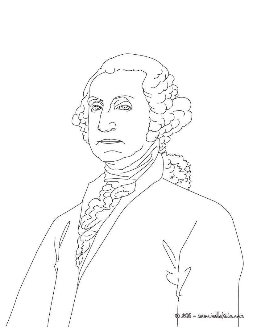 george washington coloring pages free - photo #30