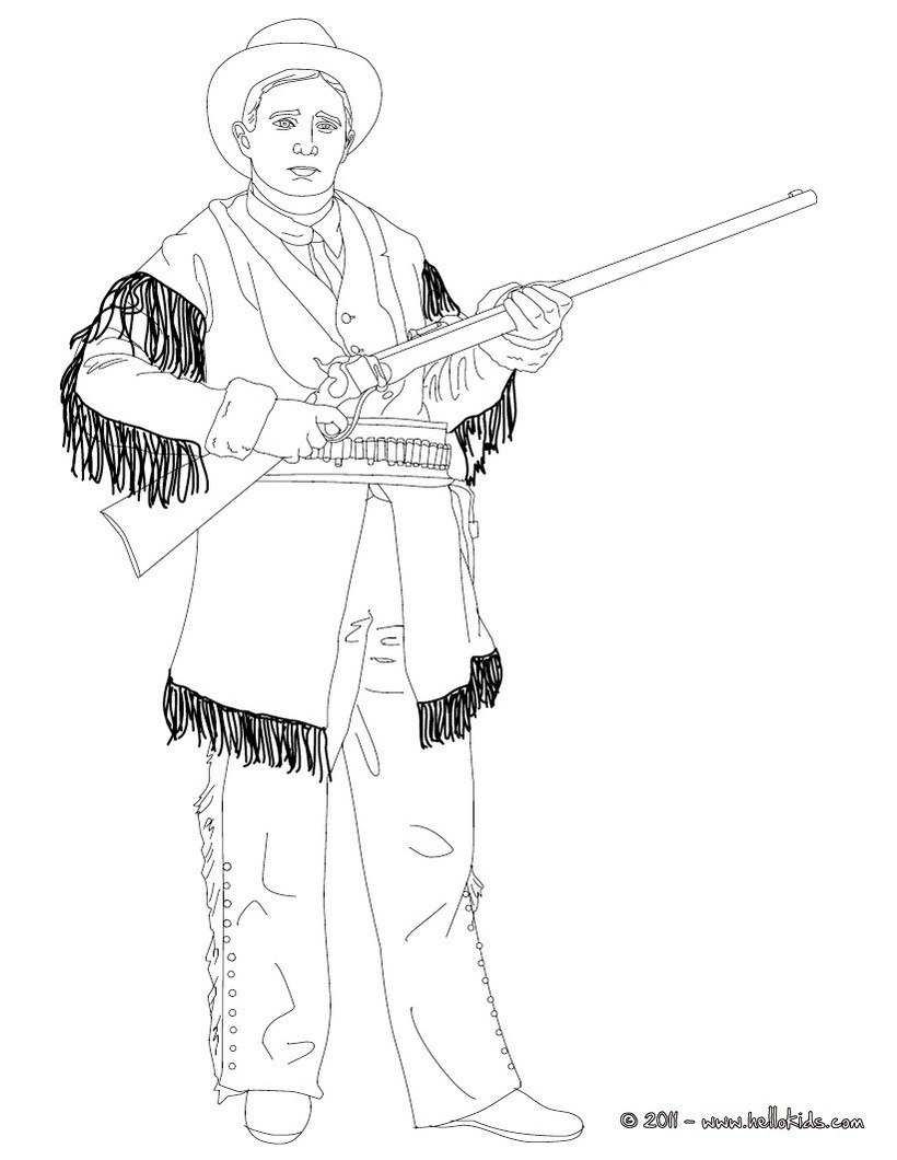 davy crocket coloring pages - photo #25