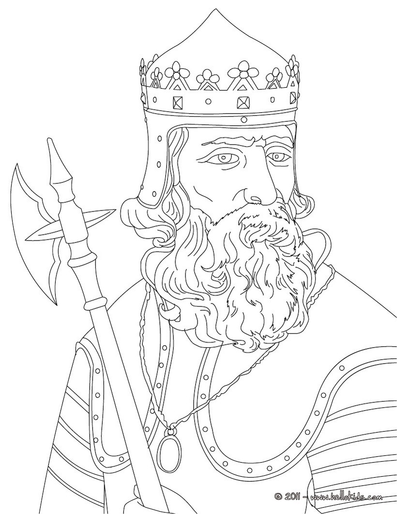 KING ALFRED THE GREAT KING ROBERT THE BRUCE colouring page Coloring page FAMOUS PEOPLE Coloring pages FAMOUS