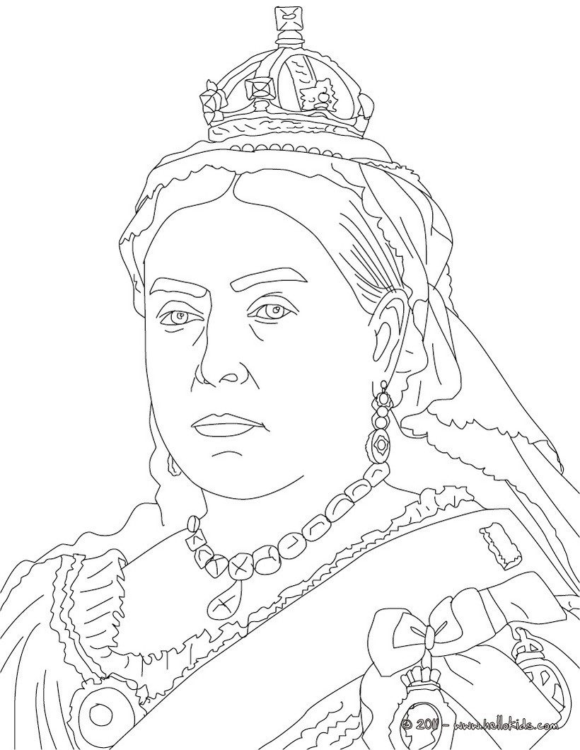 queen elizabeth ii coloring pages - photo #13