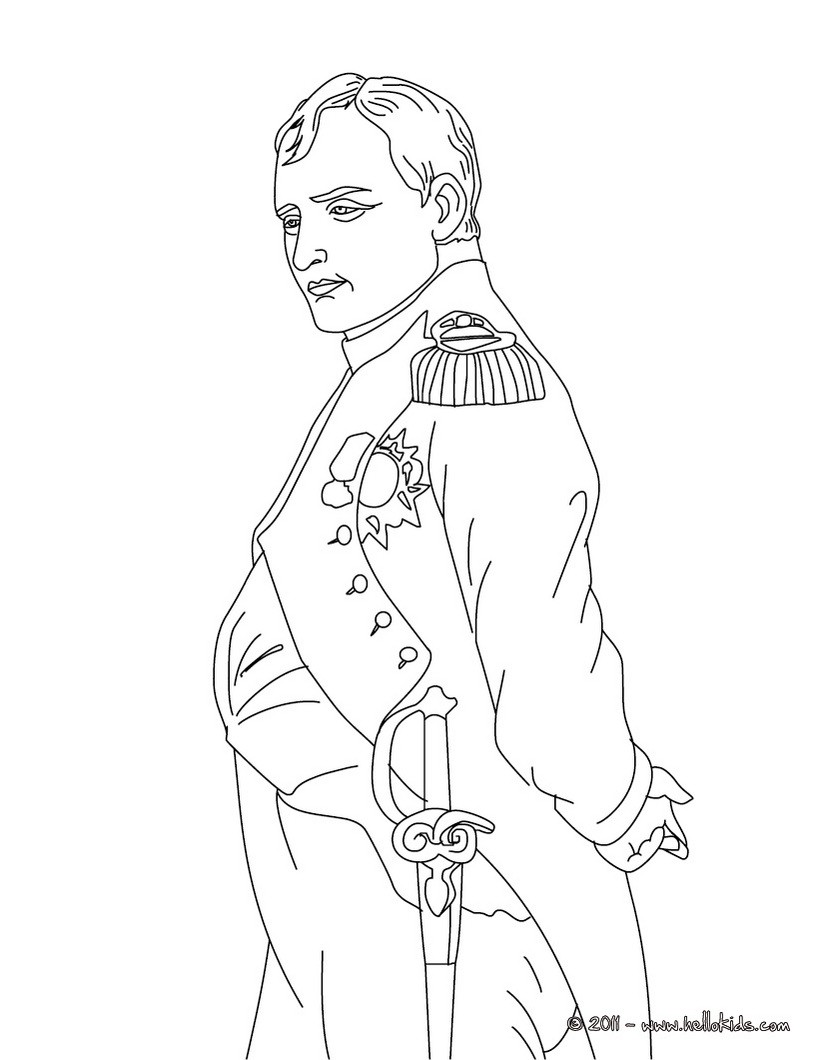 napoleon coloring pages - photo #2