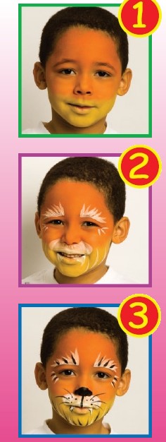 Snazaroo Easy Tiger Face Paint Tutorial 