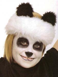 PANDA face painting craft for kids