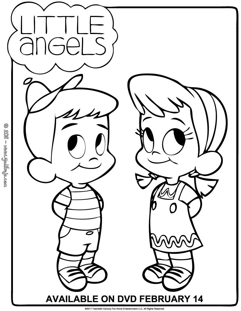 Angels Coloring Pages Hellokids Page