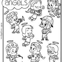 Angels Coloring Pages 2 Printables Favorite Tv