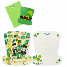 Half-fold St. Patrick's Day card set - Kids Craft - GREETING CARDS - ST. PATRICK'S DAY greeting cards