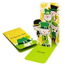 Cute St. Patrick's Day pop-up card - Kids Craft - GREETING CARDS - ST. PATRICK'S DAY greeting cards