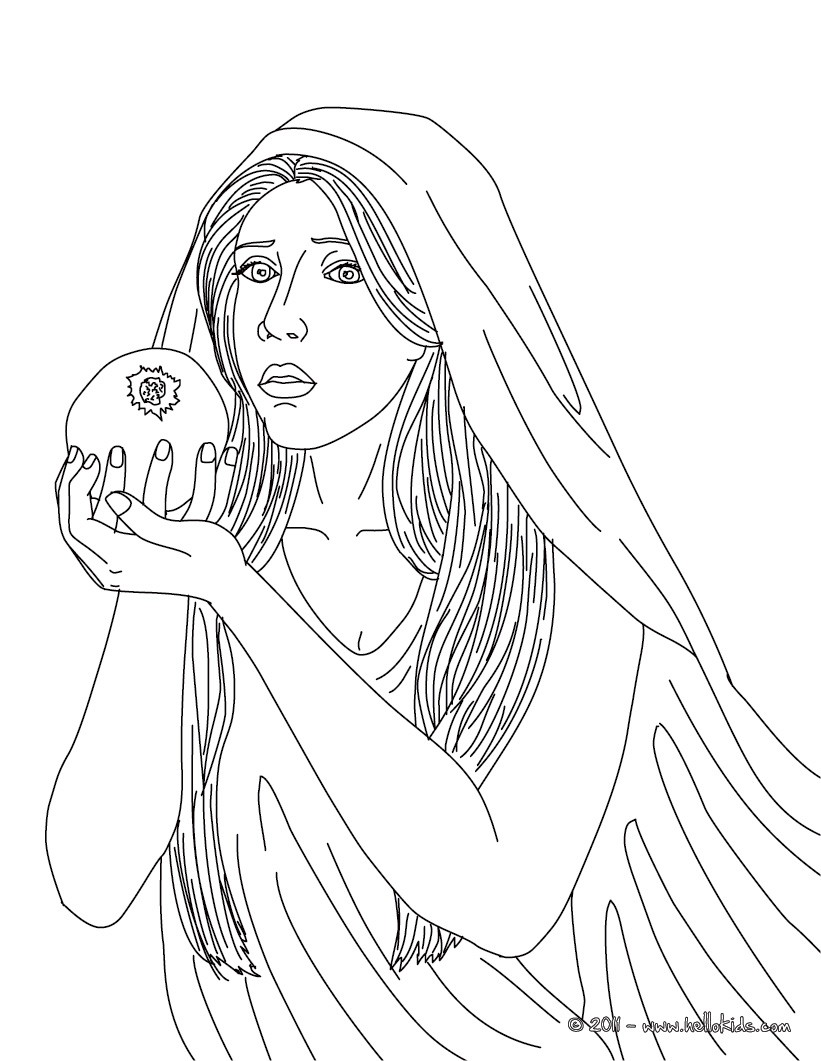 persephone coloring pages - photo #7