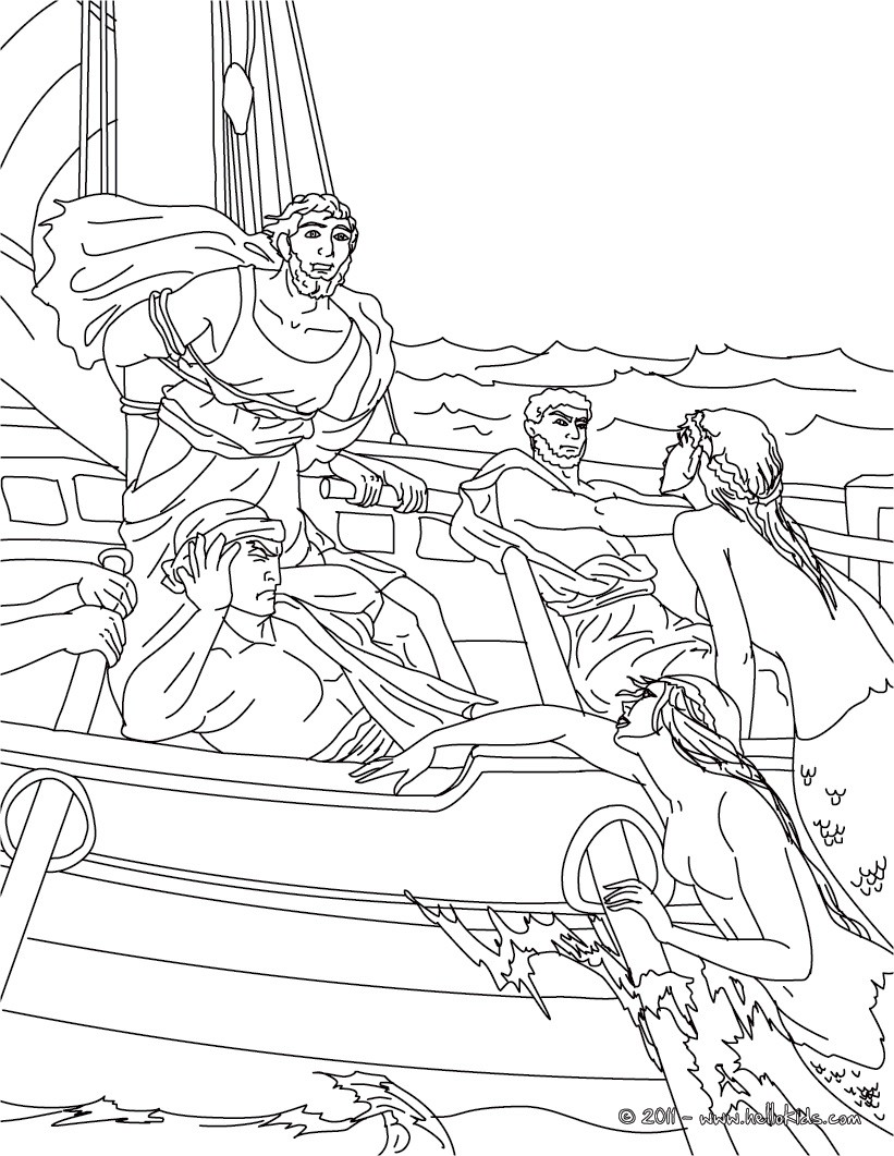 MYTH OF ICARUS QUEST OF ULYSSES coloring page Coloring page COUNTRIES Coloring Pages GREECE coloring pages