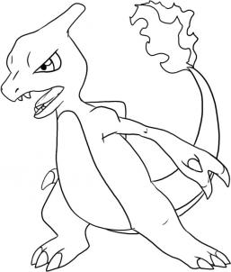 How to draw charmeleon - Hellokids.com