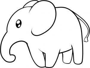 How to draw how to draw an elephant for kids Hellokidscom