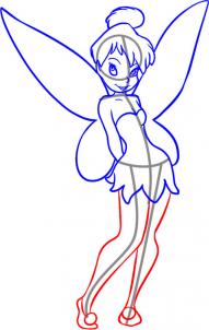 How to draw how to draw tinkerbell Hellokidscom