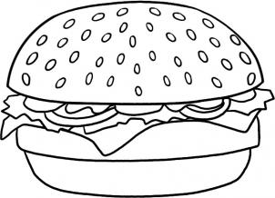 How to draw how to draw a hamburger - Hellokids.com