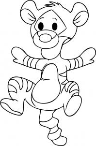 How to draw how to draw baby tigger Hellokidscom