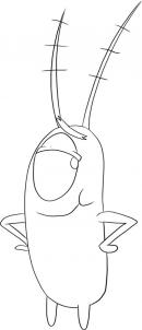 How to draw how to draw plankton from spongebob squarepants - Hellokids.com