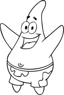 Spongebob Coloring Sheets on Nickelodeon   How To Draw Patrick Star From Spongebob Squarepants