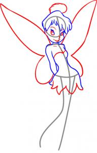 How to draw how to draw tinkerbell Hellokidscom