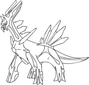 Pokemon Coloring Sheets on How To Draw Dialga From Pokemon   Pokemon Characters