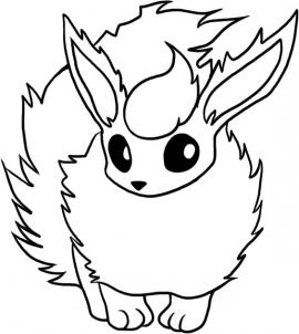 How to draw flareon - Hellokids.com