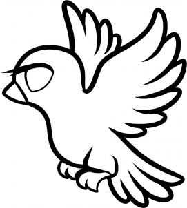 How to draw how to draw a dove for kids Hellokidscom