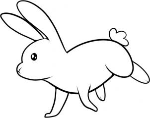 How to draw how to draw a rabbit for kids Hellokidscom