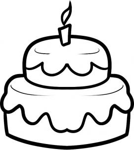 How to draw how to draw a cake for kids Hellokidscom