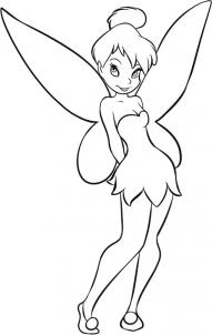 How to draw how to draw tinkerbell Hellokidscom