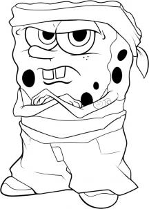 How to draw how to draw gangster spongebob Hellokidscom