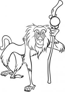 How to draw how to draw rafiki - Hellokids.com